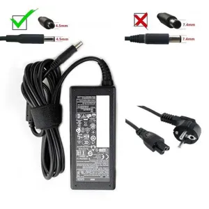 Τροφοδοτικό 65W NB DELL 19.5V/3.34A 4.5x3.0mm Latitude 3490 3500