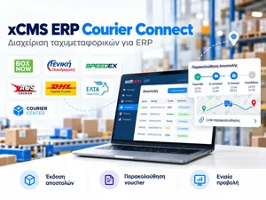 xCMS ERP Courier Connect-Διαχείριση Ταχυμεταφορικών για ERP (Ετήσια Συνδρομή)